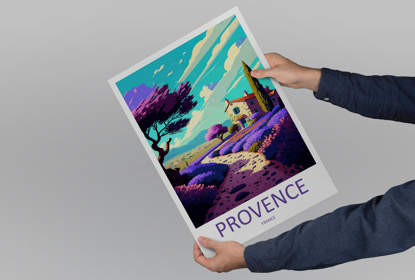 Provence Travel Print Wall Art Provence Wall Hanging Home Décor Provence Gift Art Lovers France Art Lover Gift Provence Art Provence Art