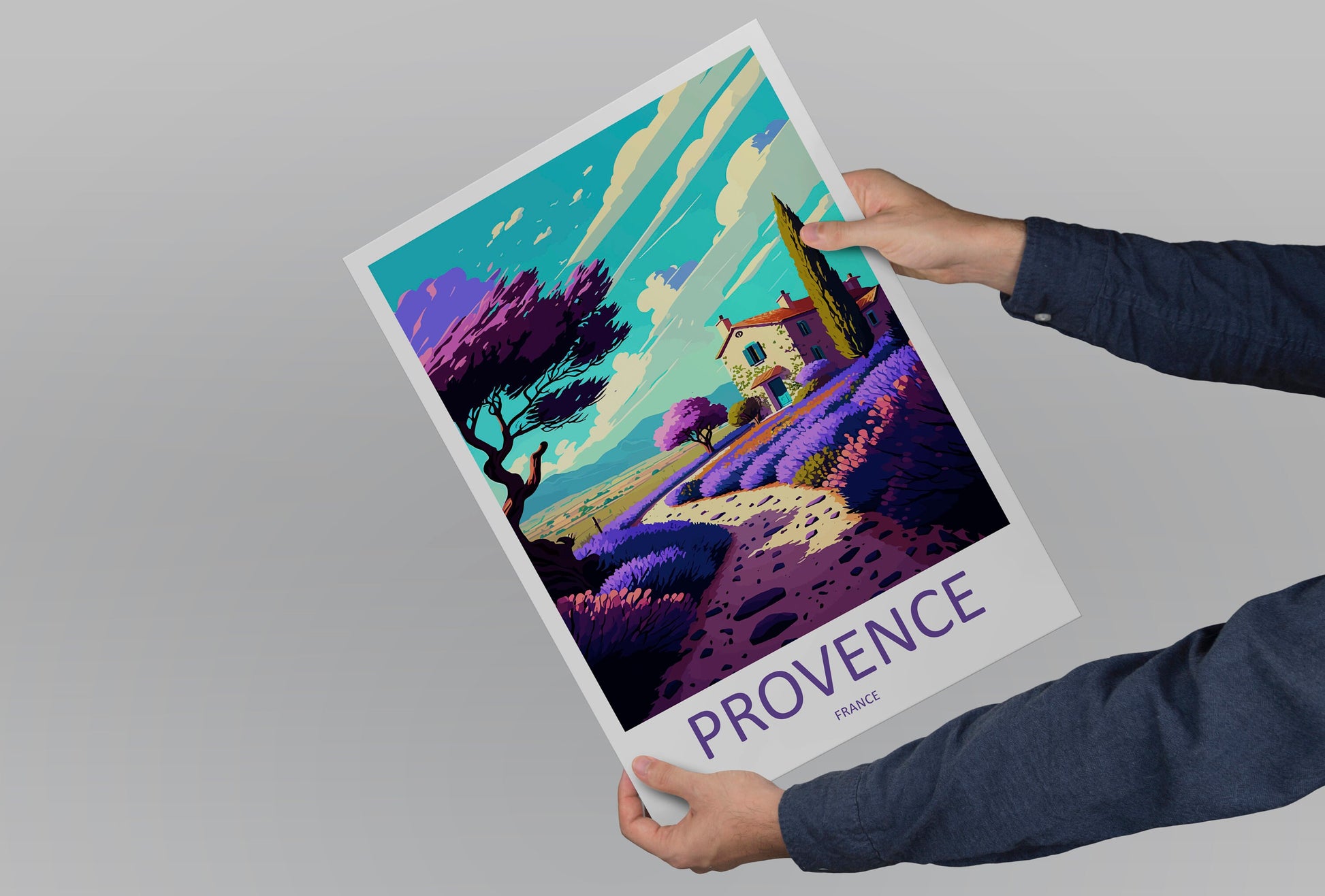 Provence Travel Print Wall Art Provence Wall Hanging Home Décor Provence Gift Art Lovers France Art Lover Gift Provence Art Provence Art