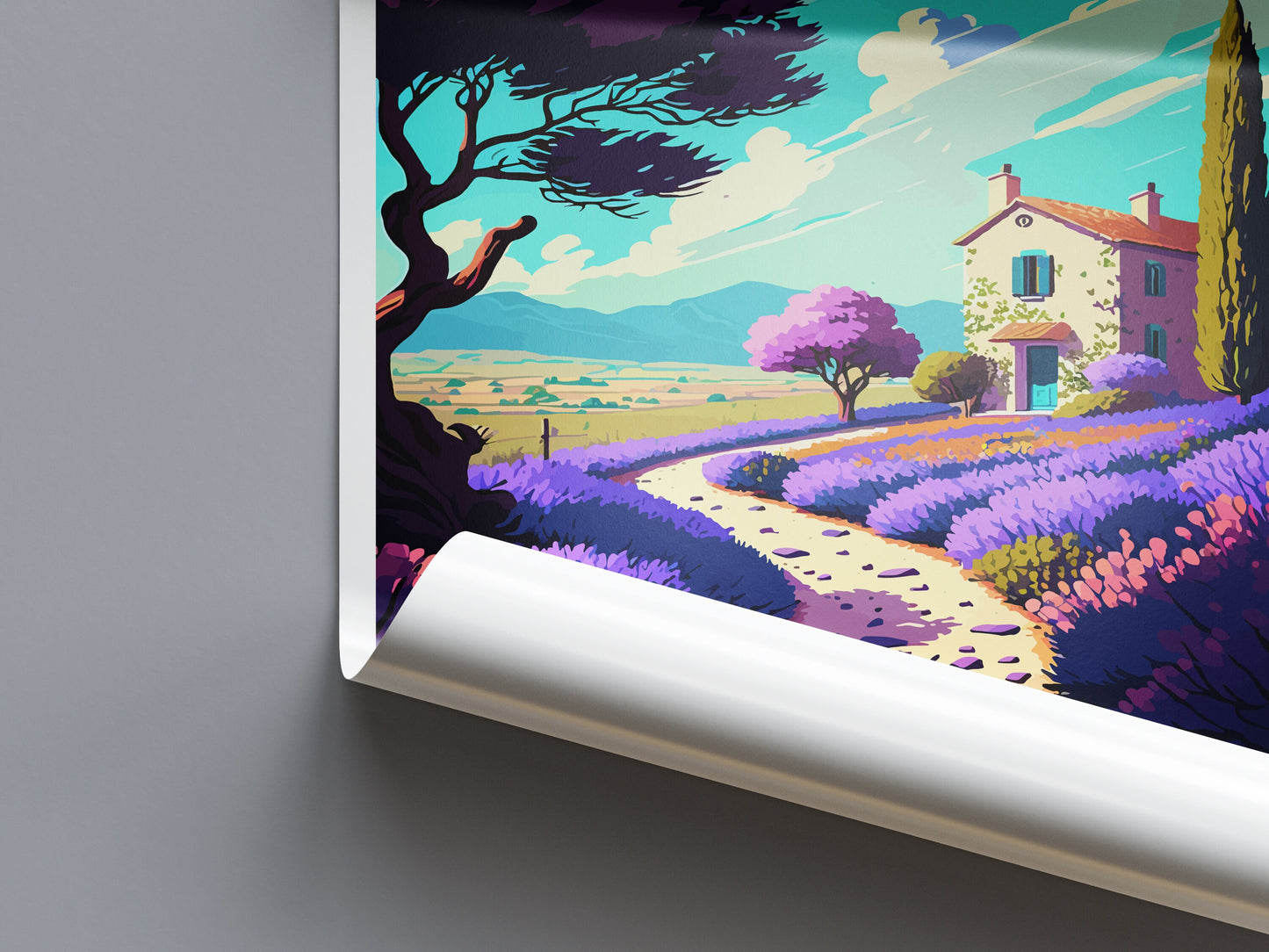 Provence Travel Print Wall Art Provence Wall Hanging Home Décor Provence Gift Art Lovers France Art Lover Gift Provence Art Provence Art