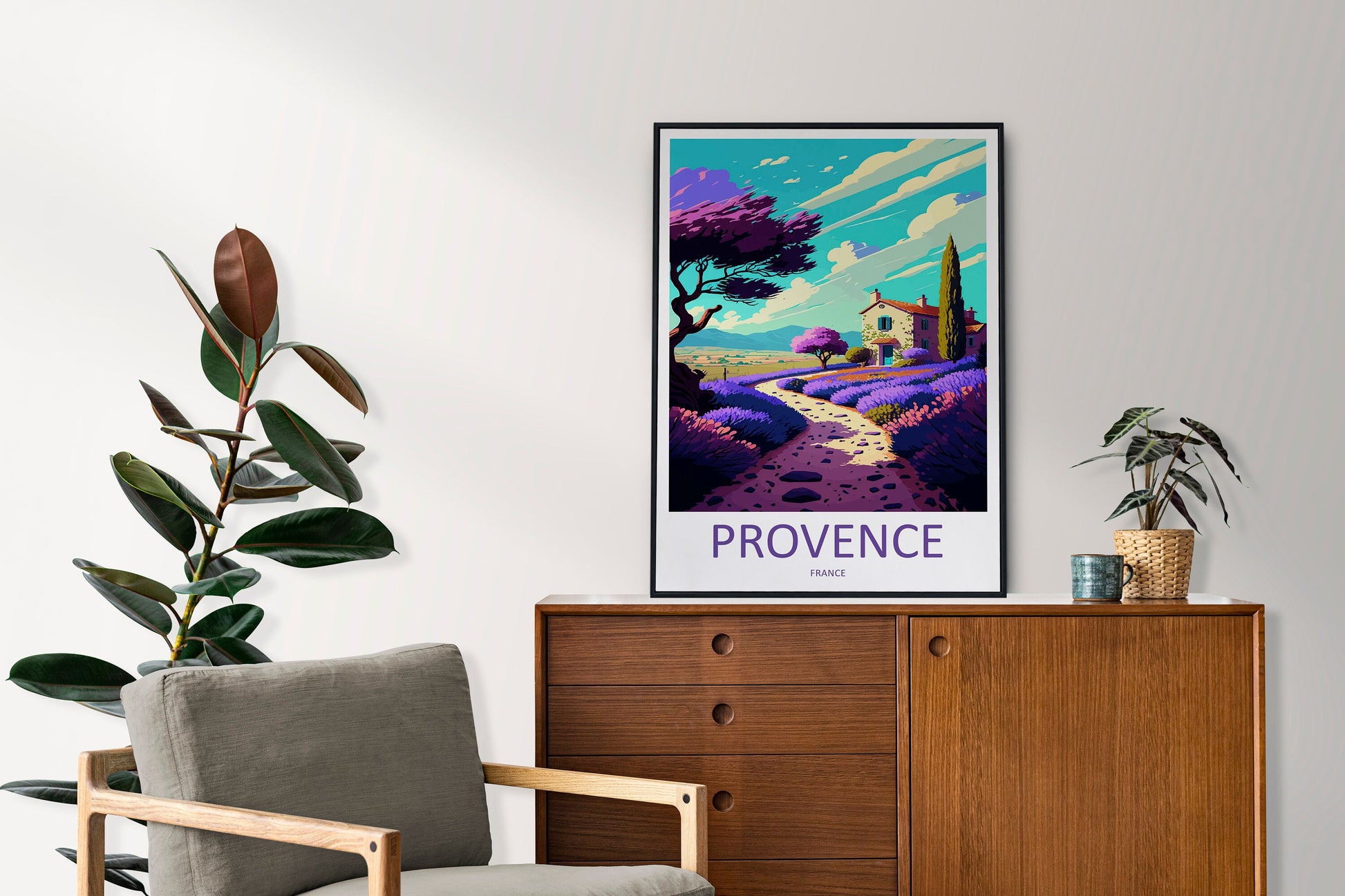 Provence Travel Print Wall Art Provence Wall Hanging Home Décor Provence Gift Art Lovers France Art Lover Gift Provence Art Provence Art