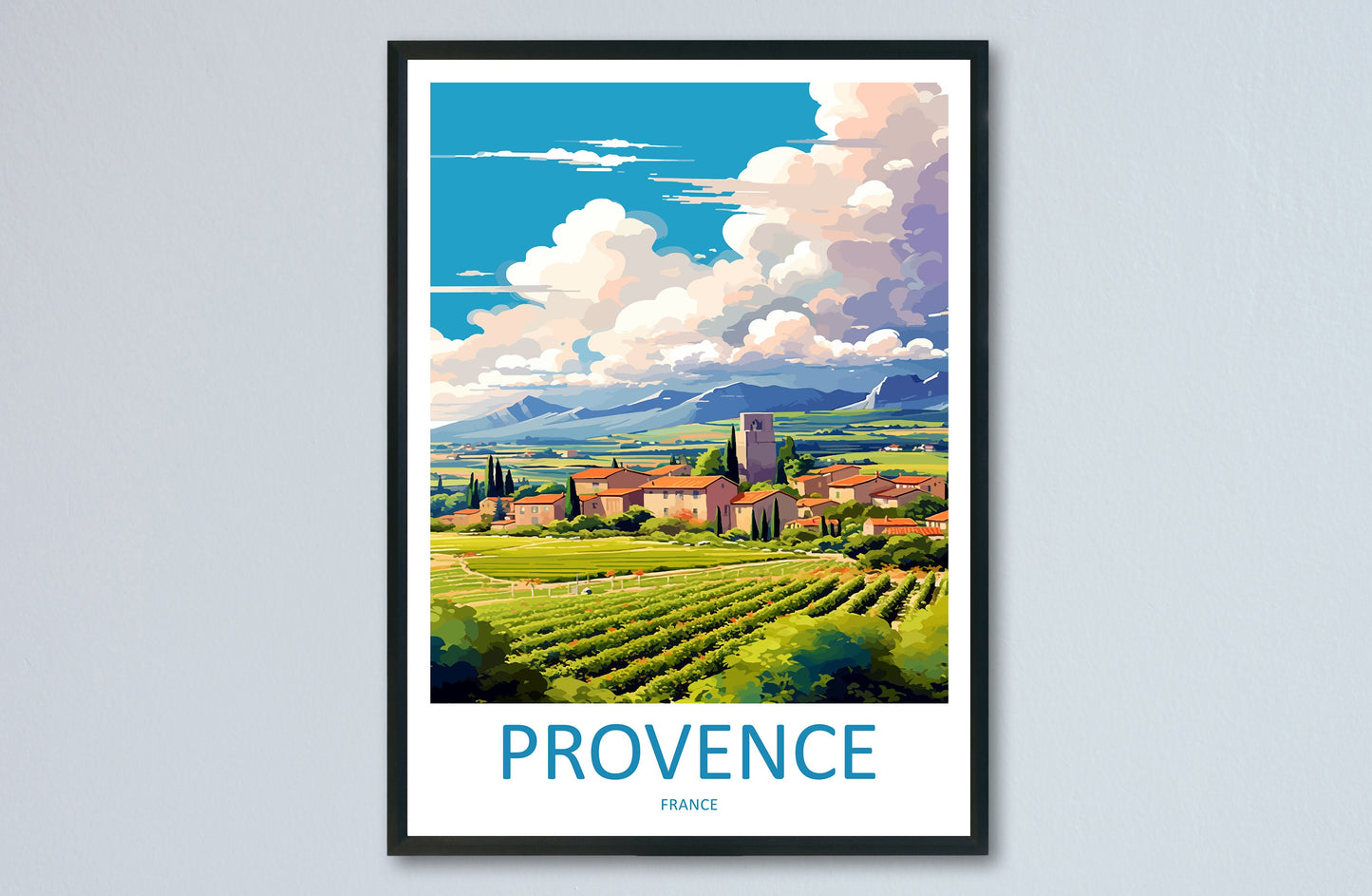 Provence Travel Print Wall Art Provence Wall Hanging Home Décor Provence Gift Art Lovers France Art Lover Gift Provence Art Provence Art