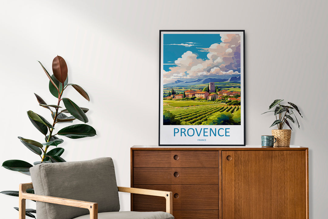 Provence Travel Print Wall Art Provence Wall Hanging Home Décor Provence Gift Art Lovers France Art Lover Gift Provence Art Provence Art