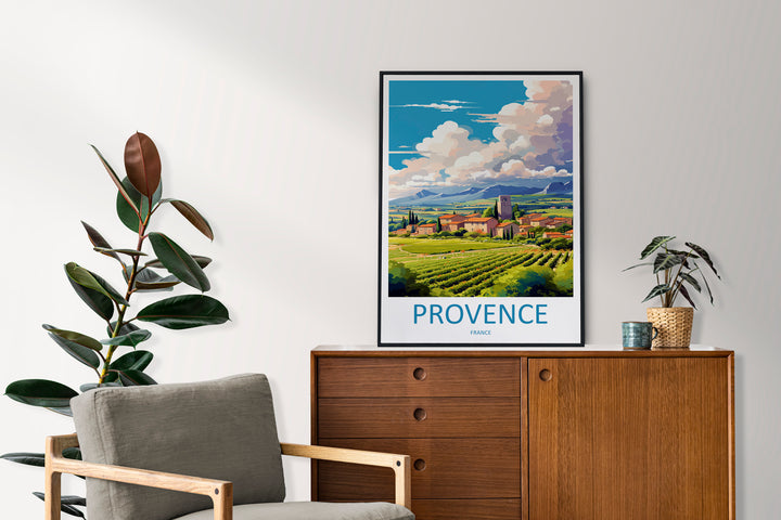 Provence Travel Print Wall Art Provence Wall Hanging Home Décor Provence Gift Art Lovers France Art Lover Gift Provence Art Provence Art