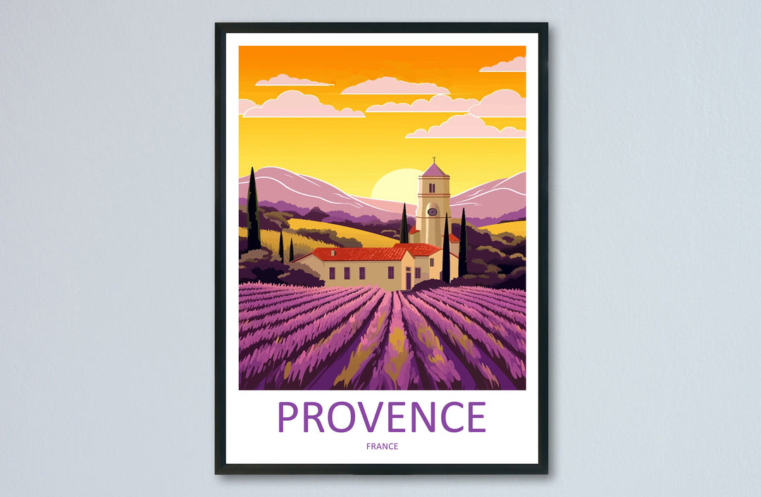 Provence Travel Print Wall Art Provence Wall Hanging Home Décor Provence Gift Art Lovers France Art Lover Gift Provence Art Provence Art