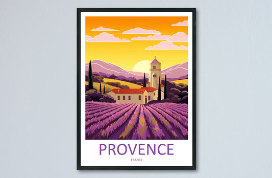 Provence Travel Print Wall Art Provence Wall Hanging Home Décor Provence Gift Art Lovers France Art Lover Gift Provence Art Provence Art