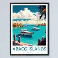 Abaco Islands Travel Print Wall Art Abaco Islands Wall Hanging Home Décor Abaco Islands Gift Art Lovers Wall Art Caribbean Travel Print