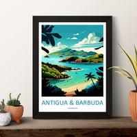 Antigua and Barbuda Travel Print Wall Art Antigua and Barbuda Wall Hanging Home Décor Antigua and Barbuda Gift Art Lovers Wall Art Caribbean