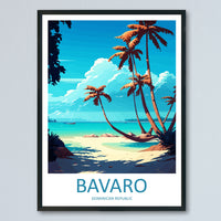 Bavaro Travel Print Wall Art Bavaro Wall Hanging Home Décor Bavaro Gift Art Lovers Wall Art Caribbean Travel Print For Tropical Islands