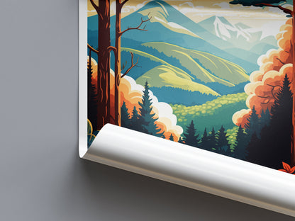 Great Smoky Mountains National Park Travel Print Wall Art Great Smoky Mountains National Park Wall Hanging Home Décor Great Smoky Mountains
