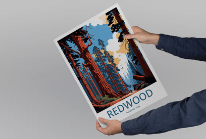 Redwood National Park Travel Print Wall Art Redwood National Park Wall Hanging Home Décor Redwood National Park Gift Art