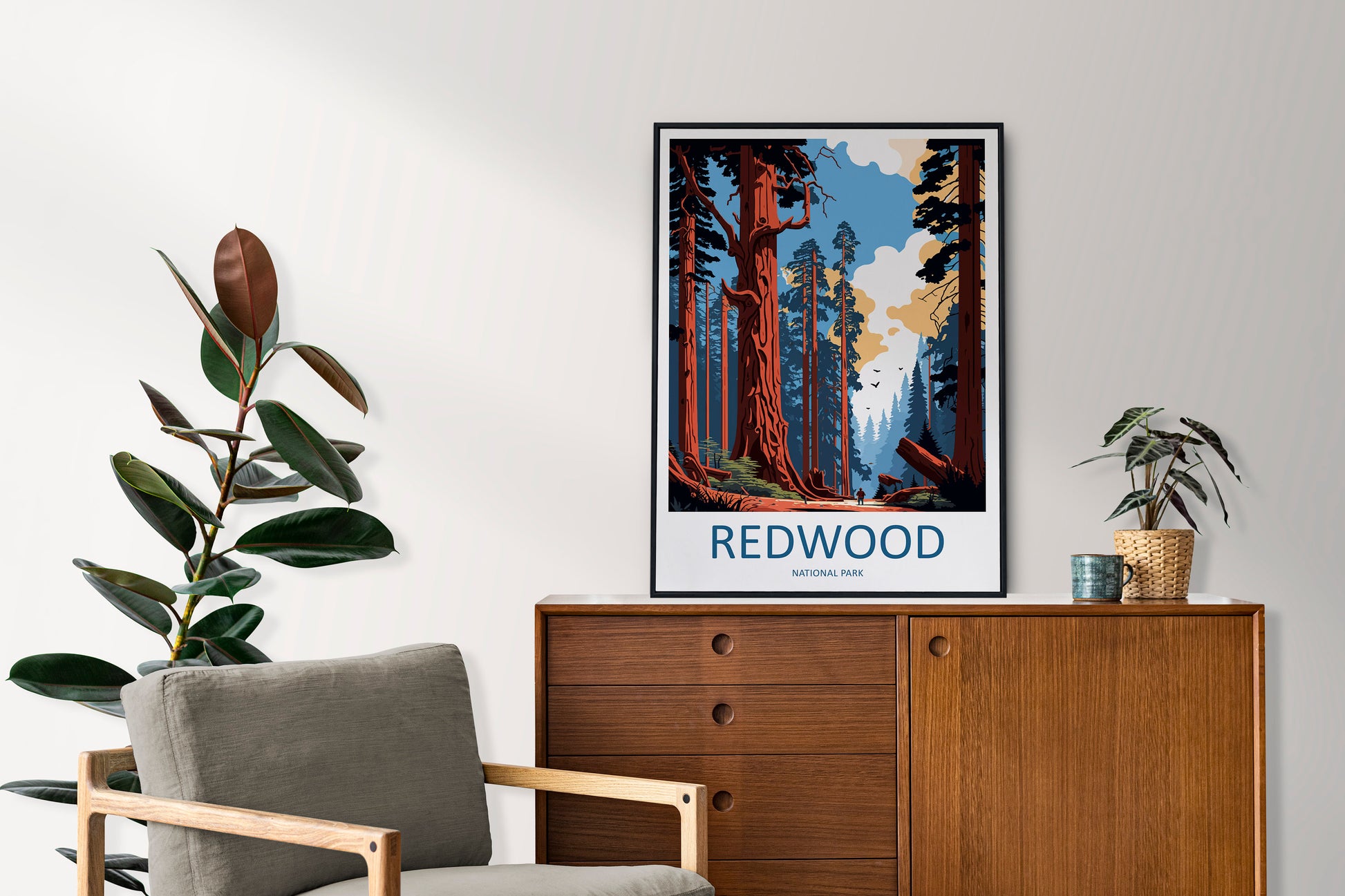 Redwood National Park Travel Print Wall Art Redwood National Park Wall Hanging Home Décor Redwood National Park Gift Art