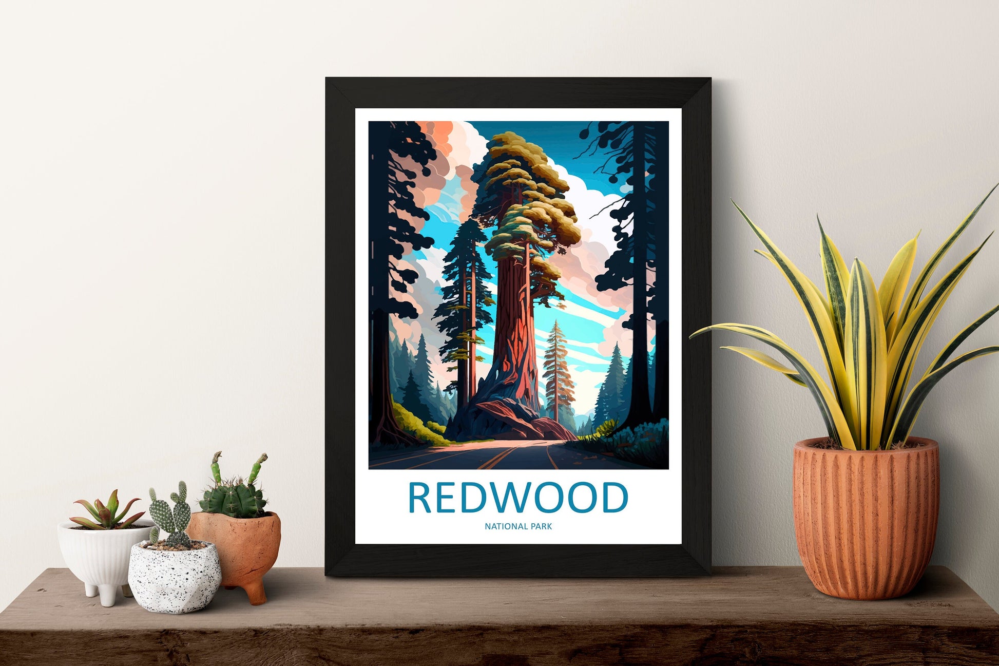 Redwood National Park Travel Print Wall Art Redwood National Park Wall Hanging Home Décor Redwood National Park Gift Art