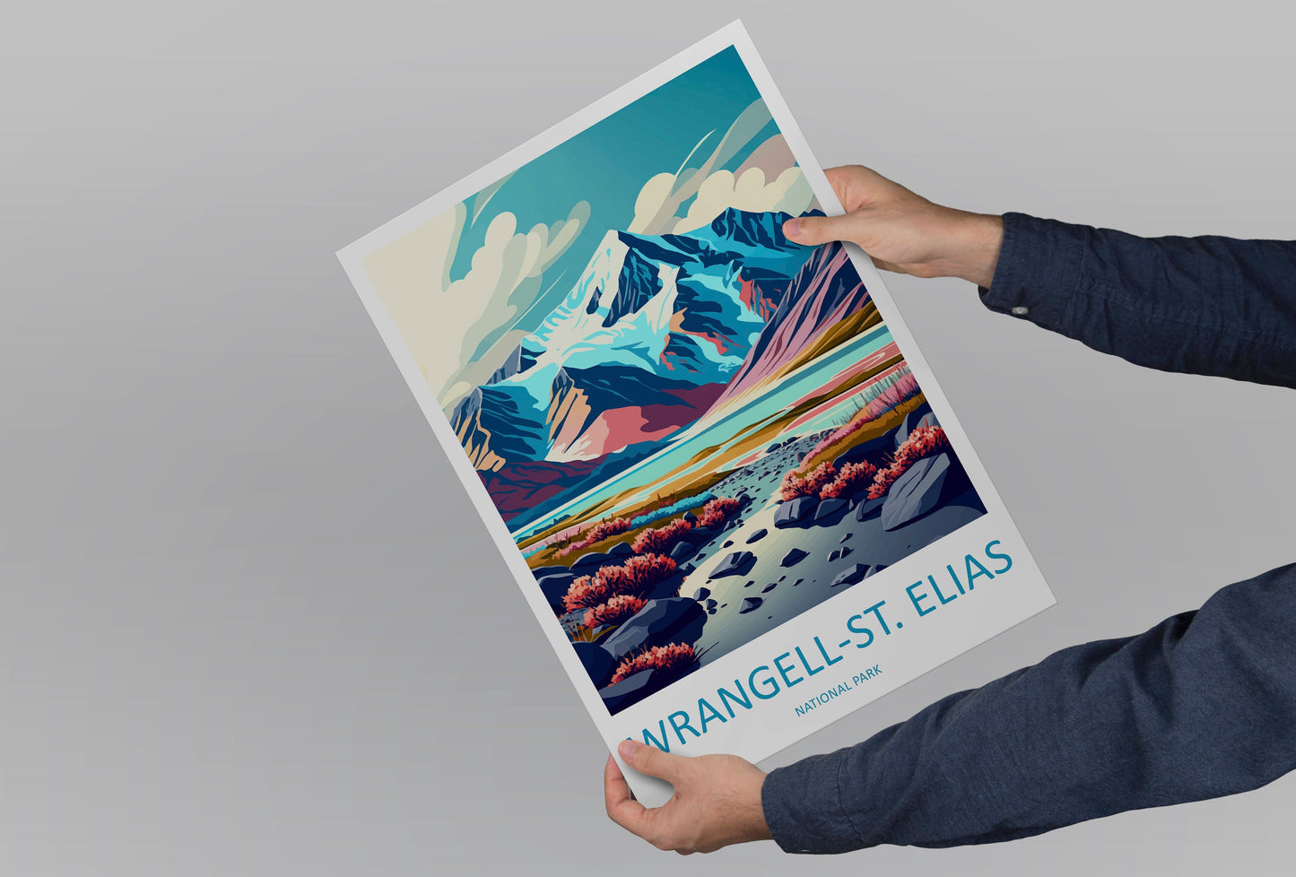 Wrangell-St. Elias National Park Travel Print Wall Art Wrangell-St. Elias National Park Wall Hanging Home Décor Wrangell-St. Elias National