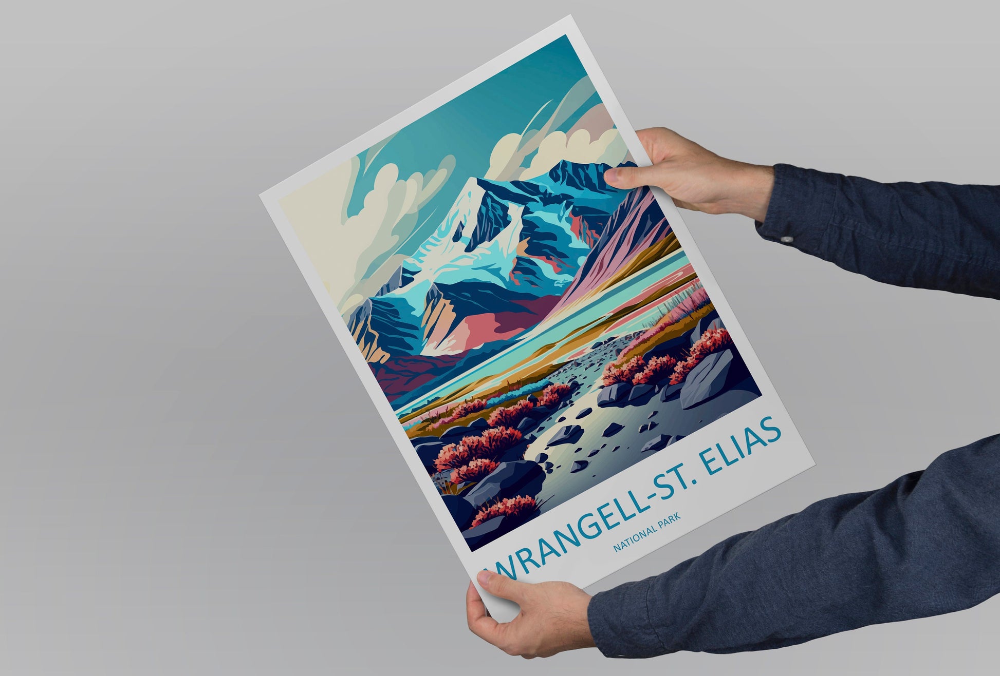 Wrangell-St. Elias National Park Travel Print Wall Art Wrangell-St. Elias National Park Wall Hanging Home Décor Wrangell-St. Elias National