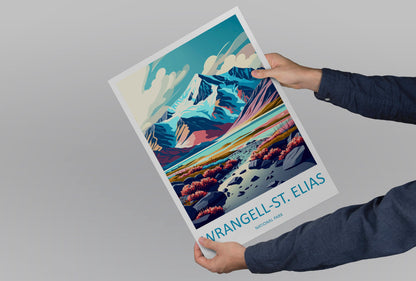 Wrangell-St. Elias National Park Travel Print Wall Art Wrangell-St. Elias National Park Wall Hanging Home Décor Wrangell-St. Elias National