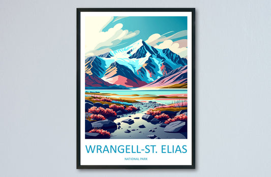 Wrangell-St. Elias National Park Travel Print Wall Art Wrangell-St. Elias National Park Wall Hanging Home Décor Wrangell-St. Elias National