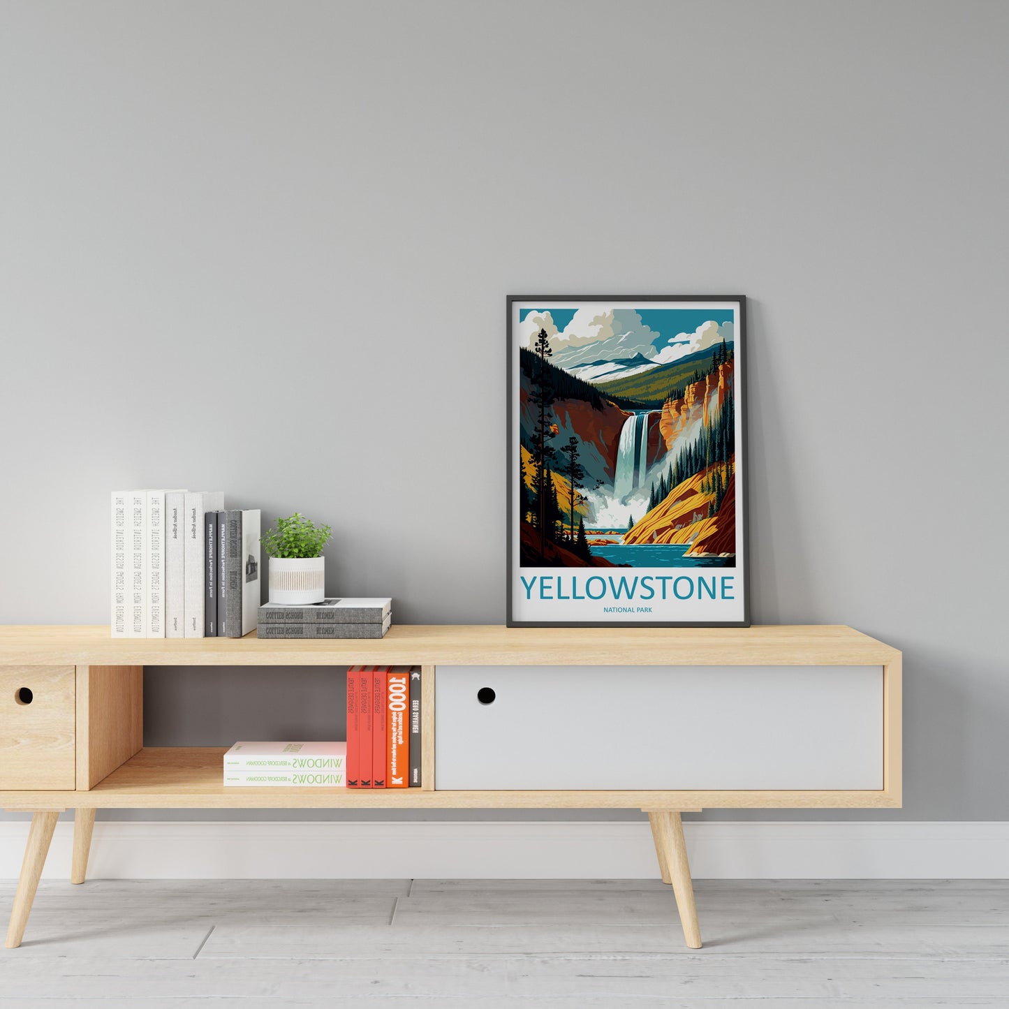 Yellowstone National Park Travel Print Wall Art Yellowstone National Park Wall Hanging Home Décor Yellowstone National Park Art Gift Poster