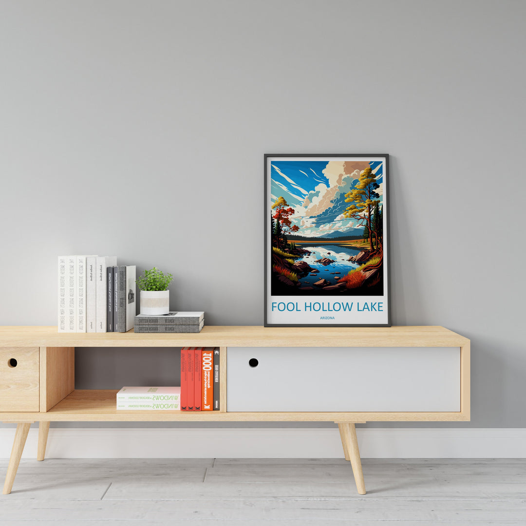 Fool Hollow Lake Travel Print Wall Art Fool Hollow Lake Wall Hanging Home Décor Fool Hollow Lake Gift Art Lovers Arizona Art Lover Gift
