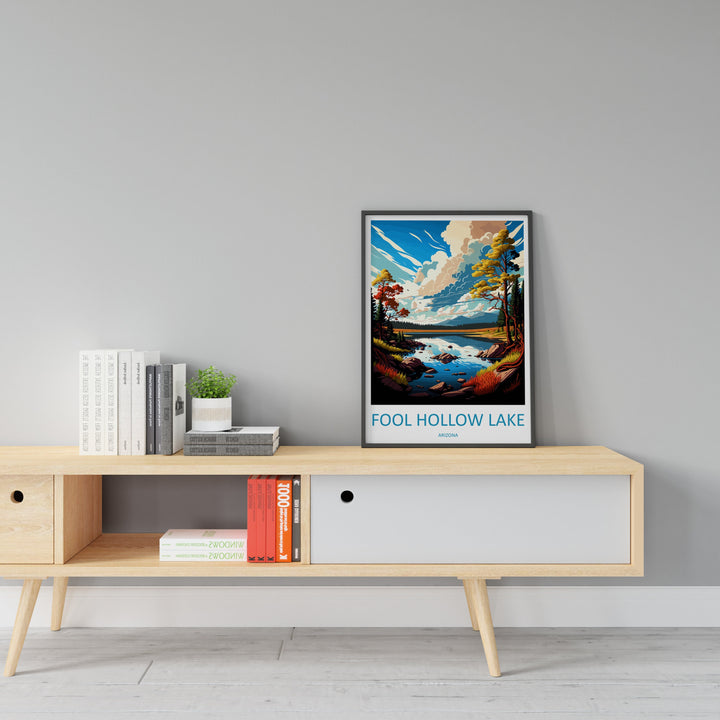 Fool Hollow Lake Travel Print Wall Art Fool Hollow Lake Wall Hanging Home Décor Fool Hollow Lake Gift Art Lovers Arizona Art Lover Gift