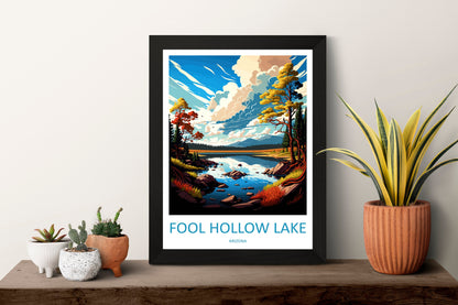 Fool Hollow Lake Travel Print Wall Art Fool Hollow Lake Wall Hanging Home Décor Fool Hollow Lake Gift Art Lovers Arizona Art Lover Gift