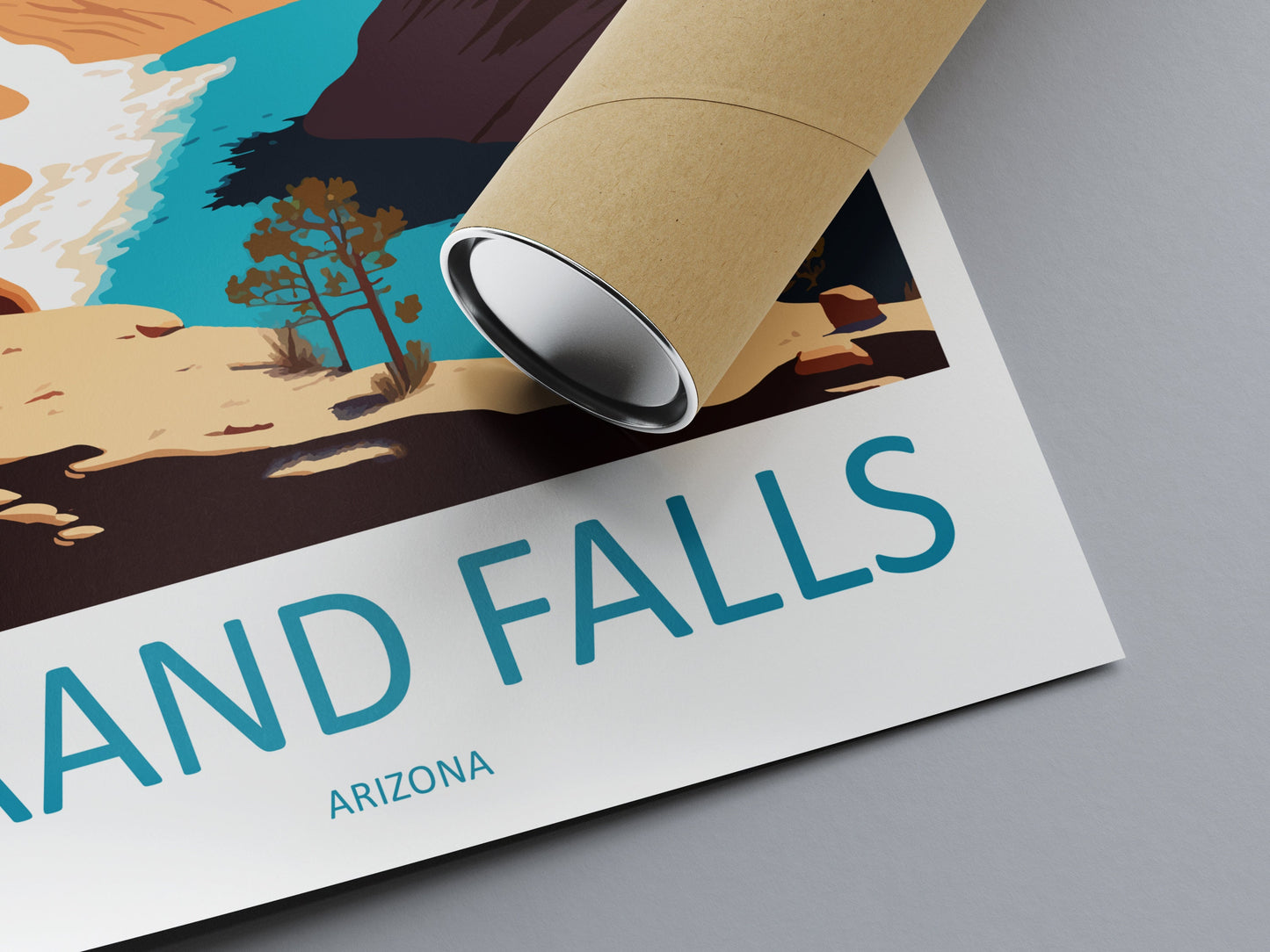 Grand Falls Travel Print Wall Art Grand Falls Wall Hanging Home Décor Grand Falls Gift Art Lovers Arizona Art Lover Gift Arizona Travel Art