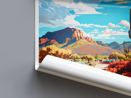 Oro Valley Travel Print Wall Art Oro Valley Wall Hanging Home Décor Oro Valley Gift Art Lovers Arizona Art Lover Gift Arizona Travel Art
