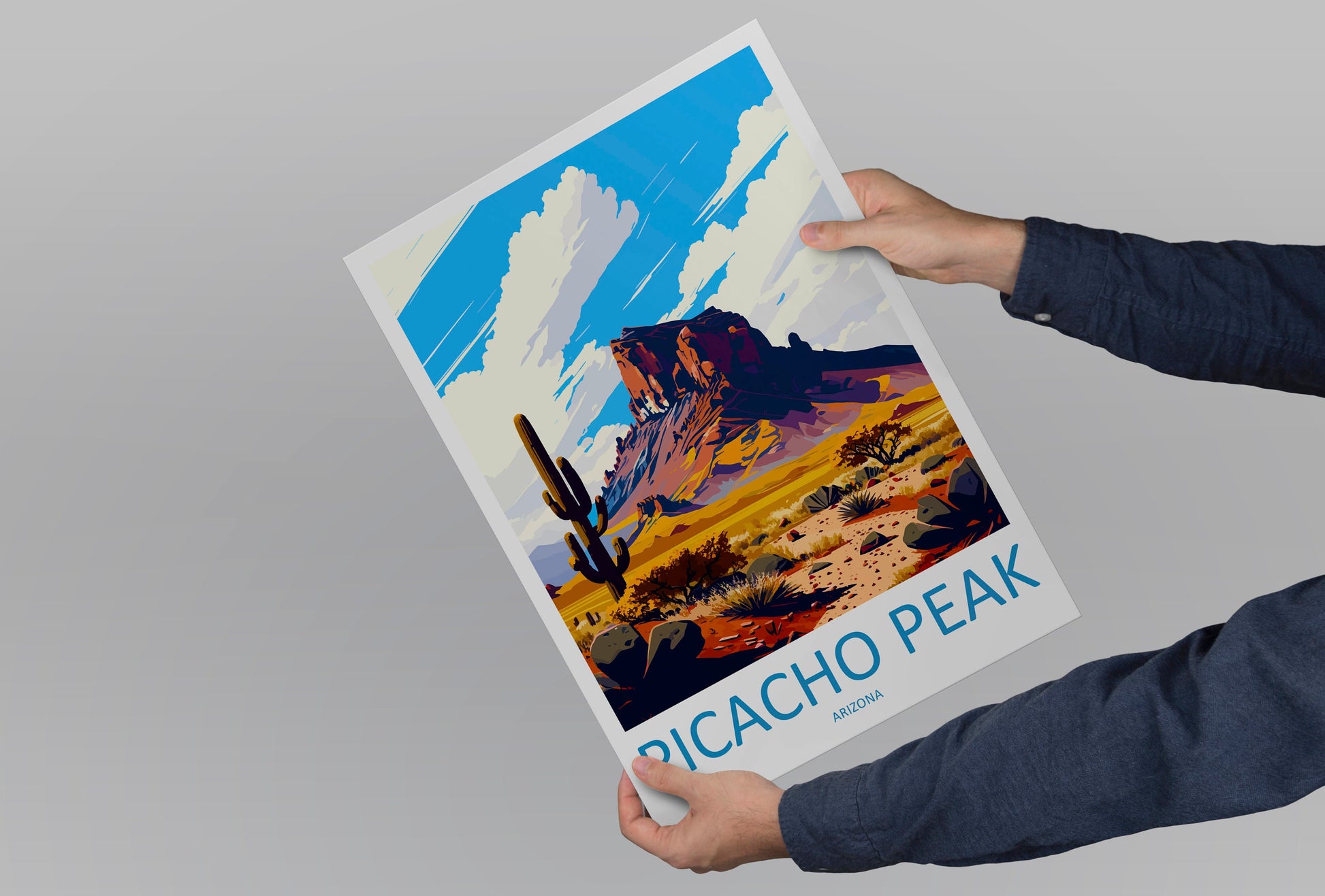 Picacho Peak Travel Print Wall Art Picacho Peak Wall Hanging Home Décor Picacho Peak Gift Art Lovers Arizona Art Lover Gift Arizona Travel