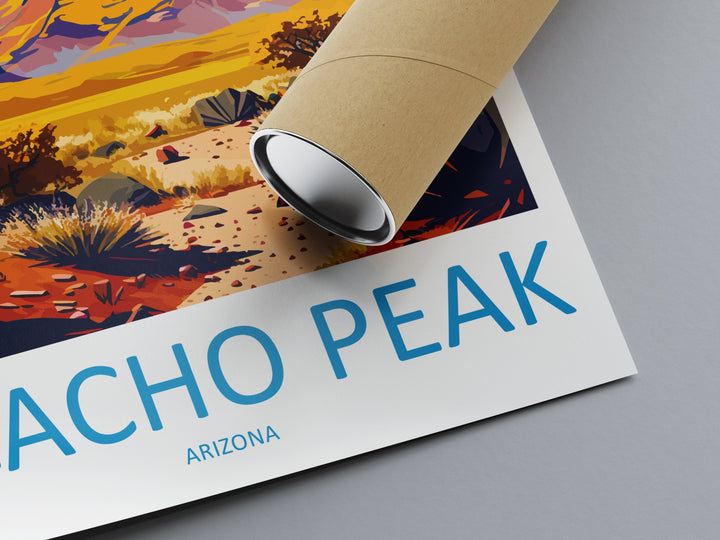 Picacho Peak Travel Print Wall Art Picacho Peak Wall Hanging Home Décor Picacho Peak Gift Art Lovers Arizona Art Lover Gift Arizona Travel