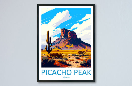 Picacho Peak Travel Print Wall Art Picacho Peak Wall Hanging Home Décor Picacho Peak Gift Art Lovers Arizona Art Lover Gift Arizona Travel