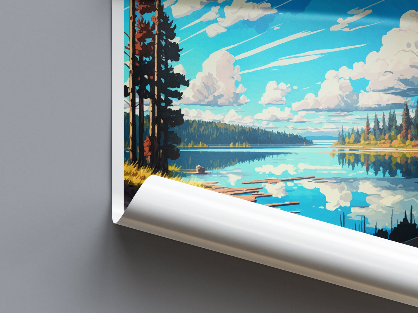 Show Low Lake Travel Print Wall Art Show Low Lake Wall Hanging Home Décor Show Low Lake Gift Art Lovers Arizona Art Lover Gift Arizona
