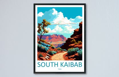 South Kaibab Trail Travel Print Wall Art Kaibab Trail Wall Hanging Home Décor Kaibab Trail Gift Art Lovers Arizona Art Lover Gift Arizona