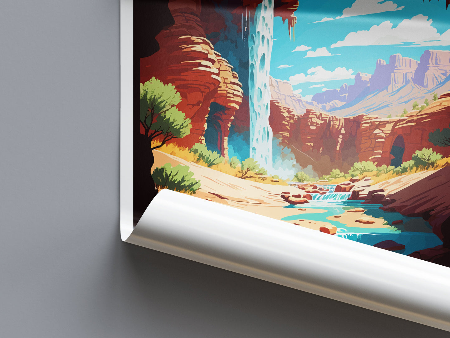 Tonto Natural Bridge Travel Print Wall Art Tonto Natural Bridge Wall Hanging Home Décor Tonto Natural Bridge Gift Art Lovers Arizona Art