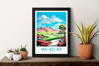 We Ko Pa Golf Club Travel Print Wall Art We Ko Pa Golf Club Wall Hanging Home Décor We Ko Pa Golf Club Gift Art Lovers Arizona Art