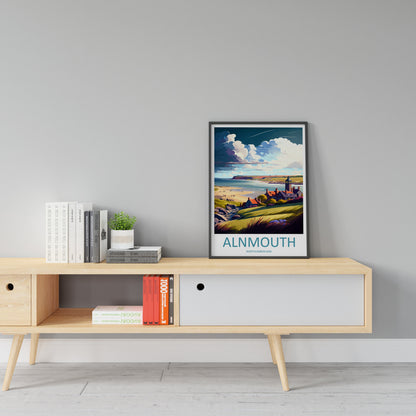 Alnmouth Travel Print Wall Art Alnmouth Wall Hanging Home Décor Alnmouth Gift Art Lovers England Art Lover Gift Print