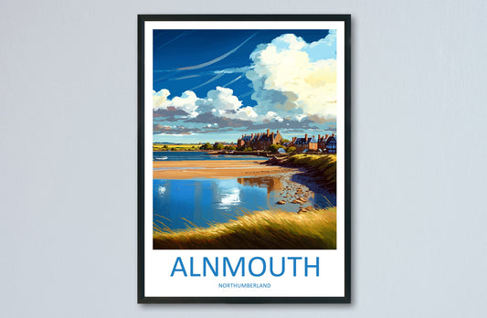 Alnmouth Travel Print Wall Art Alnmouth Wall Hanging Home Décor Alnmouth Gift Art Lovers England Art Lover Gift Print