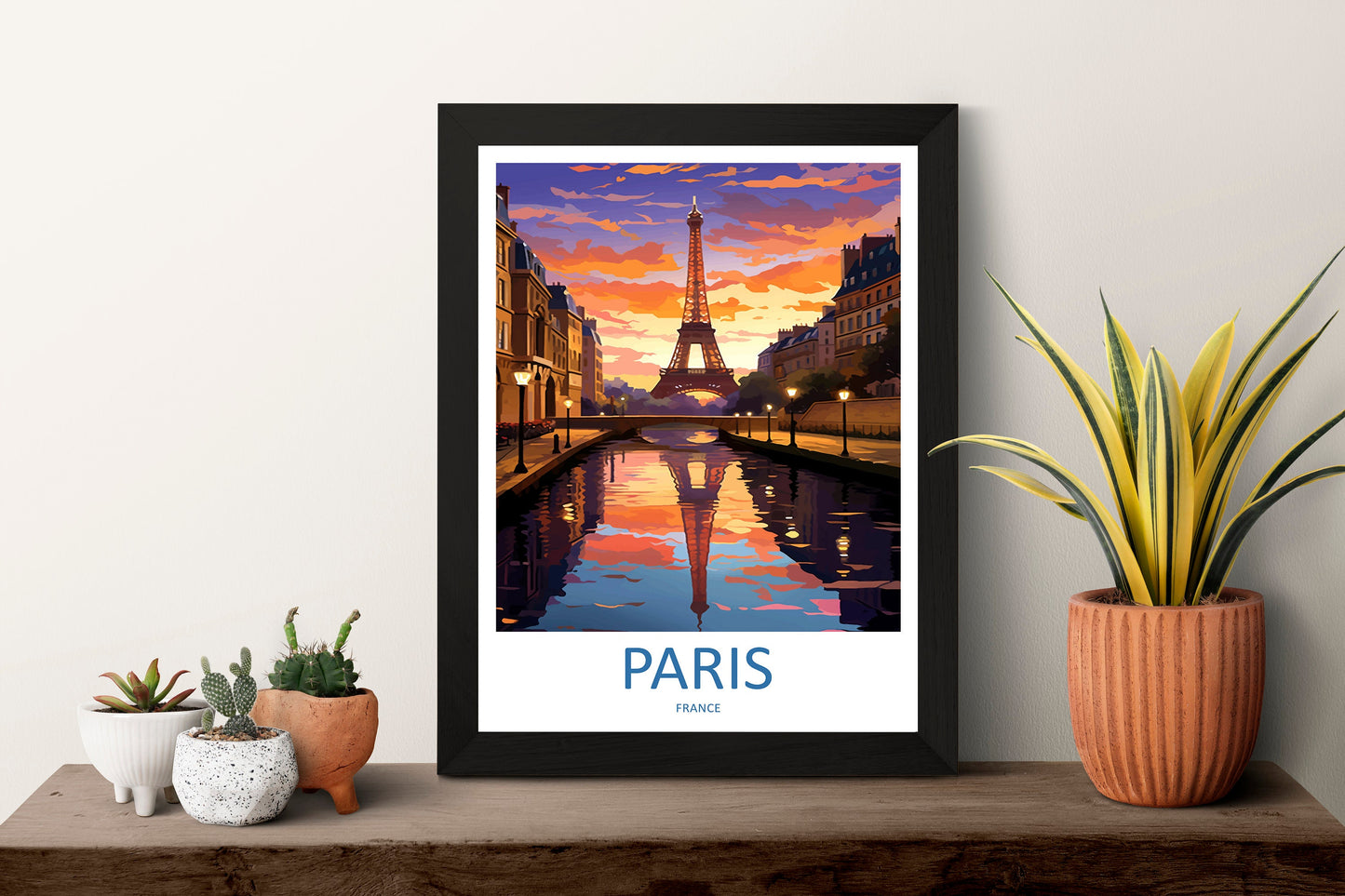 Paris Travel Print Wall Art Paris Wall Hanging Home Décor Paris Gift Art Lovers France Art Lover Gift Paris Print France Wall Art Décor