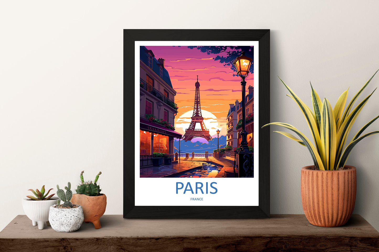 Paris Travel Print Wall Art Paris Wall Hanging Home Décor Paris Gift Art Lovers France Art Lover Gift Paris Print France Wall Art Décor