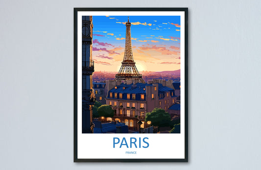 Paris Travel Print Wall Art Paris Wall Hanging Home Décor Paris Gift Art Lovers France Art Lover Gift Paris Print France Wall Art Décor