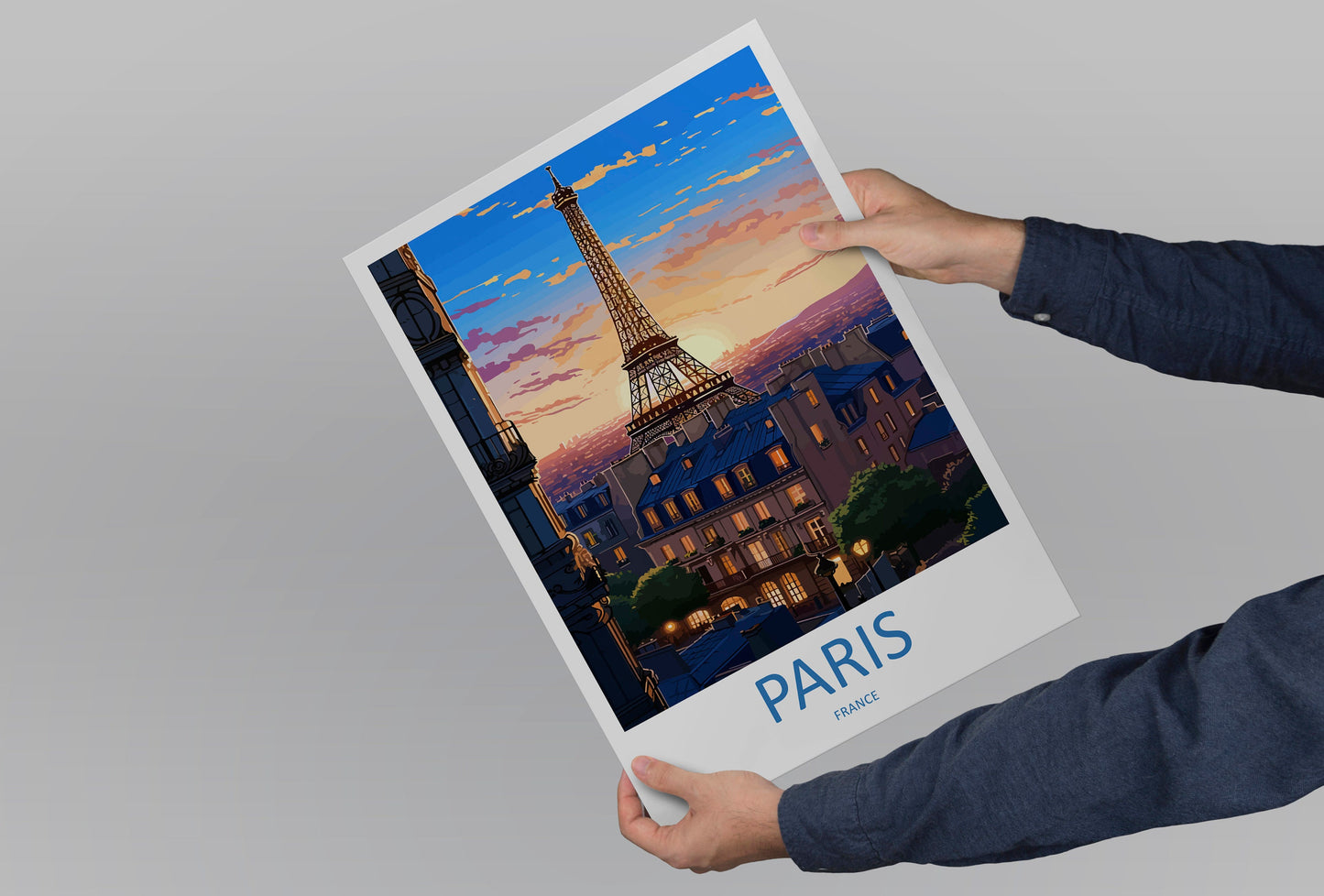 Paris Travel Print Wall Art Paris Wall Hanging Home Décor Paris Gift Art Lovers France Art Lover Gift Paris Print France Wall Art Décor