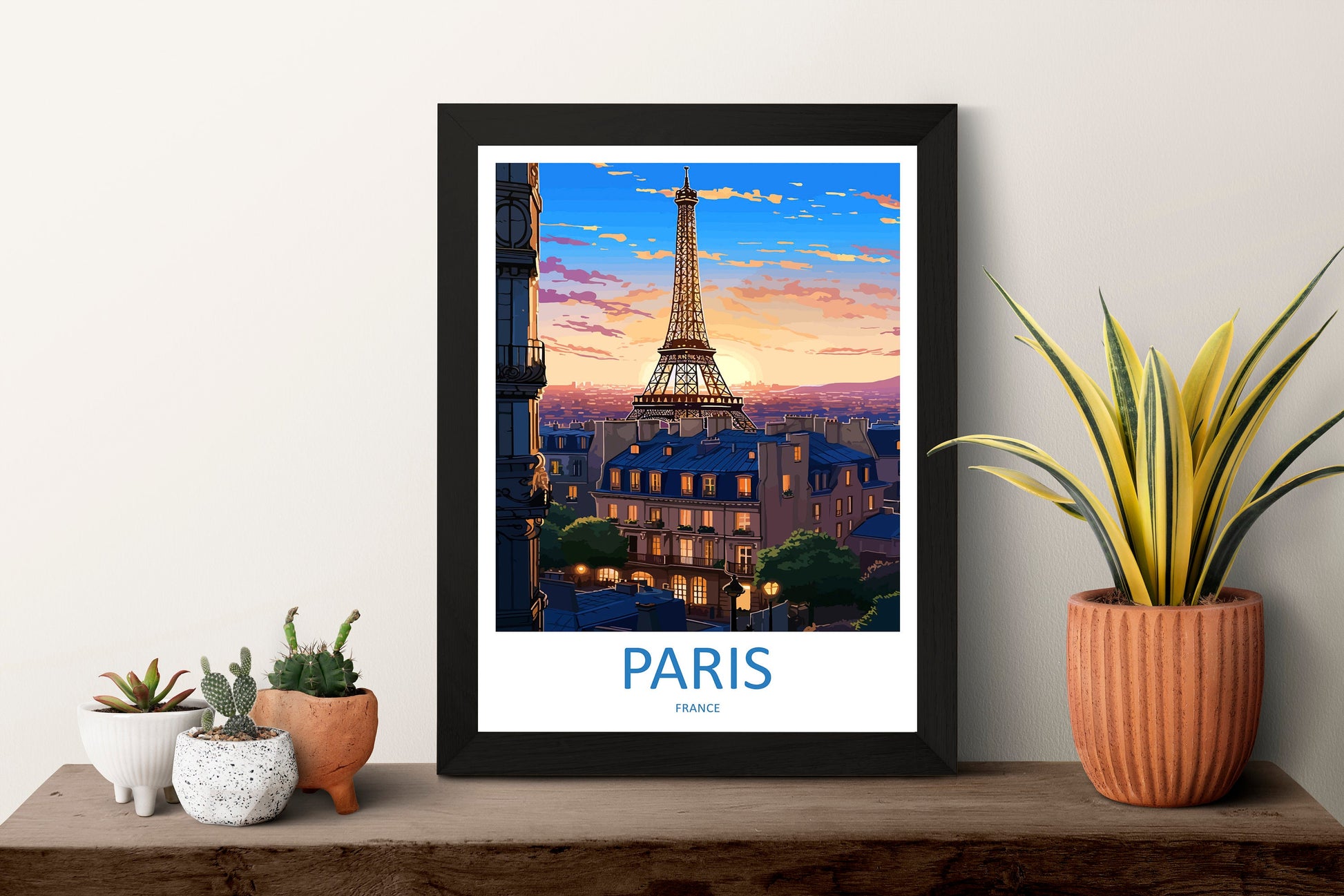 Paris Travel Print Wall Art Paris Wall Hanging Home Décor Paris Gift Art Lovers France Art Lover Gift Paris Print France Wall Art Décor