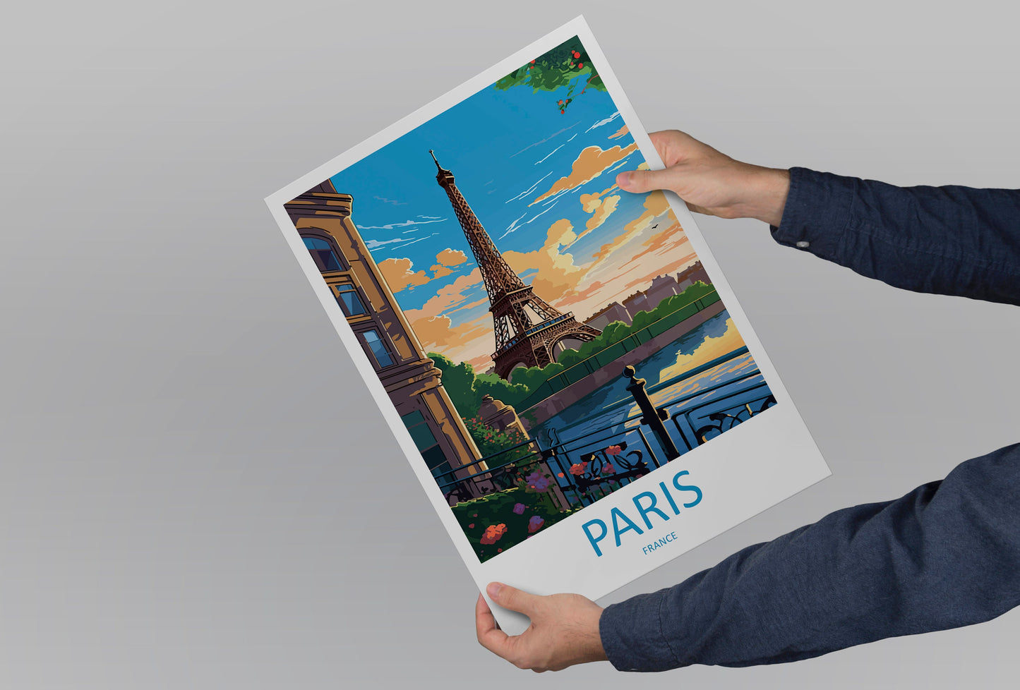 Paris Travel Print Wall Art Paris Wall Hanging Home Décor Paris Gift Art Lovers France Art Lover Gift Paris Print France Wall Art Décor