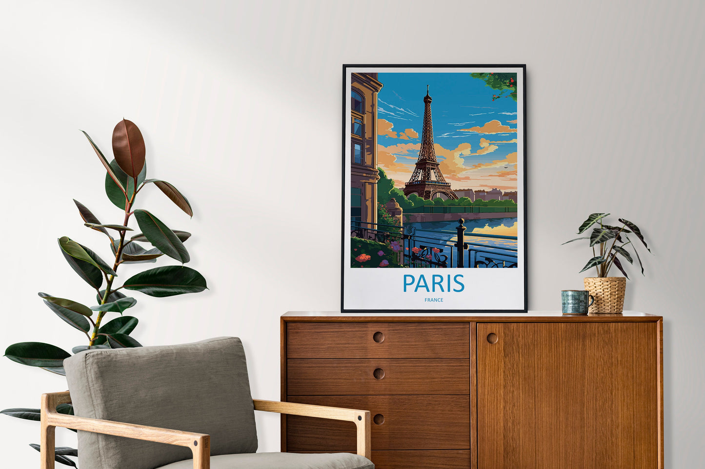 Paris Travel Print Wall Art Paris Wall Hanging Home Décor Paris Gift Art Lovers France Art Lover Gift Paris Print France Wall Art Décor