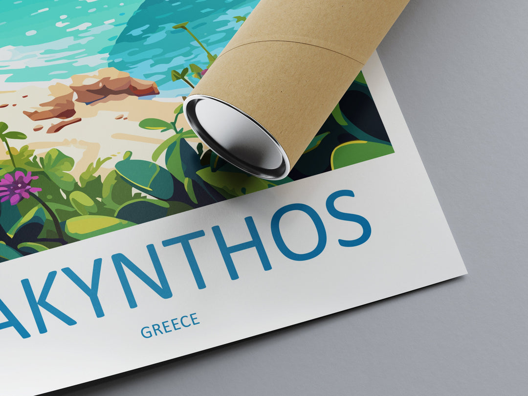 Zakynthos Travel Print Wall Art Zakynthos Greece Wall Hanging Home Decoration Zakynthos Gift Art Lovers Wall Art Print Zakynthos Greek Print