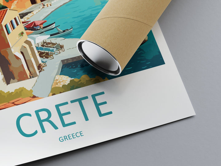 Crete Travel Print Wall Art Crete Greece Wall Hanging Home Decoration Crete Gift Art Lovers Wall Art Print Crete Wall Décor Greece Poster