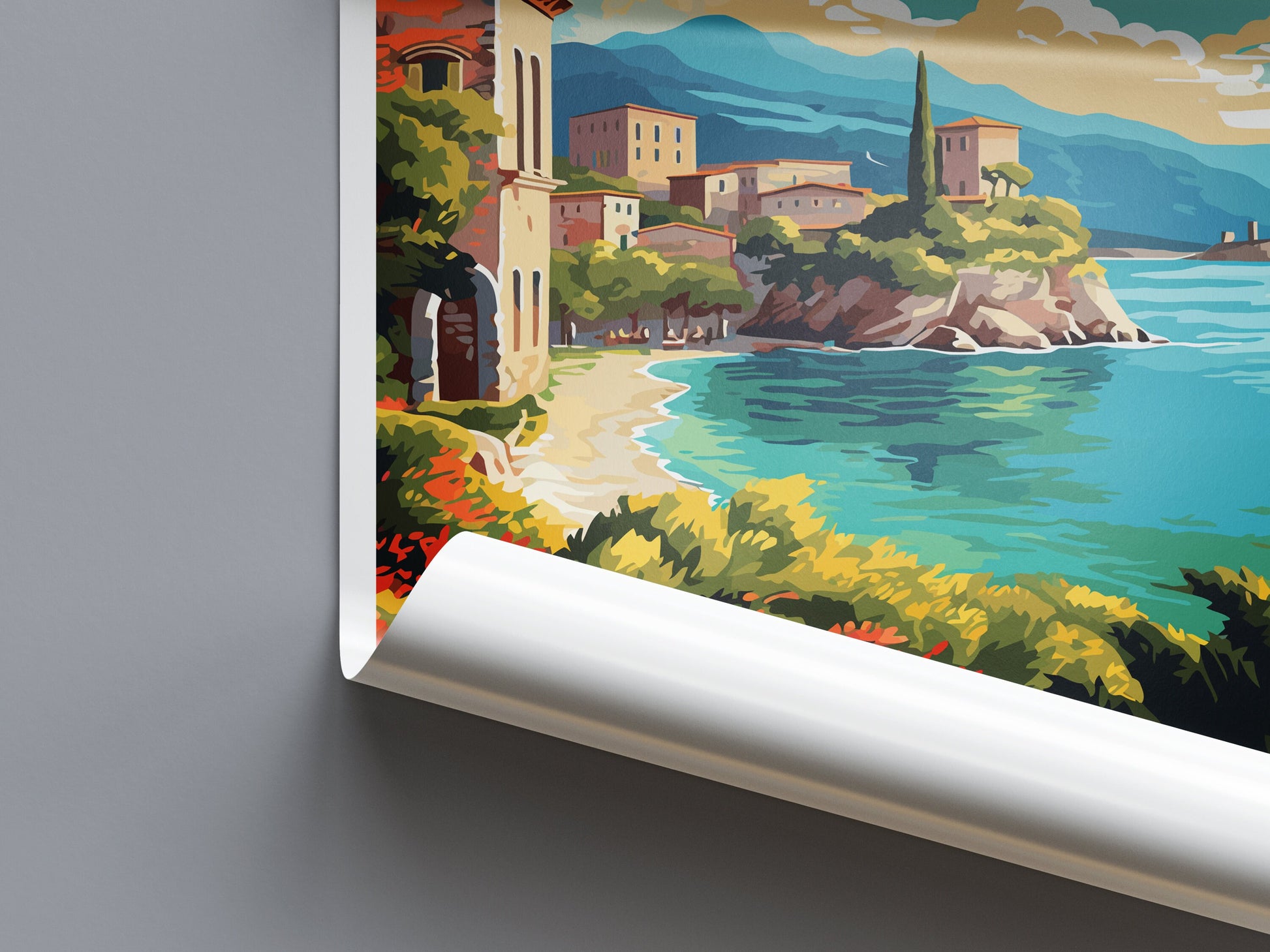 Corfu Travel Print Wall Art Corfu Greece Wall Hanging Home Decoration Corfu Gift Art Lovers Wall Art Print Corfu Wall Décor Greece Poster