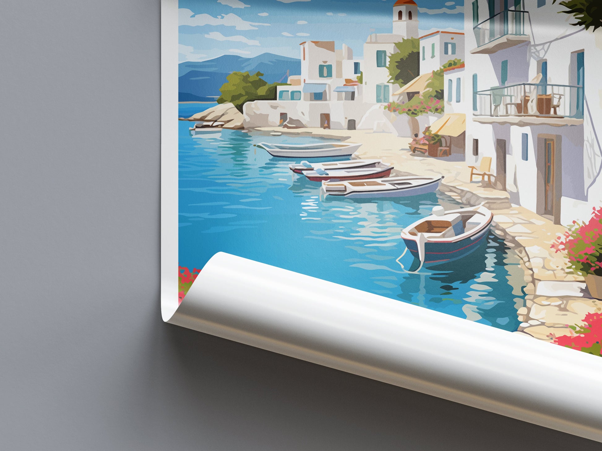 Paros Travel Print Wall Art Paros Greece Wall Hanging Home Decoration Paros Gift Art Lovers Wall Art Print Paros Greece Wall Art
