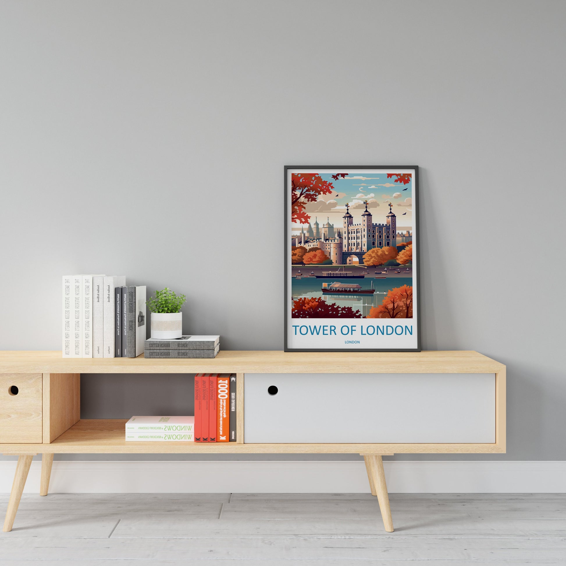 Tower Of London Travel Print Wall Art Tower Of London Wall Hanging Home Décor London Gift Art Lovers Tower Of London Art Lover Gift