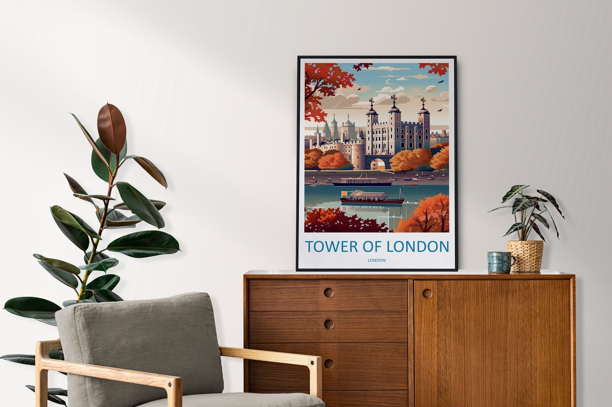 Tower Of London Travel Print Wall Art Tower Of London Wall Hanging Home Décor London Gift Art Lovers Tower Of London Art Lover Gift