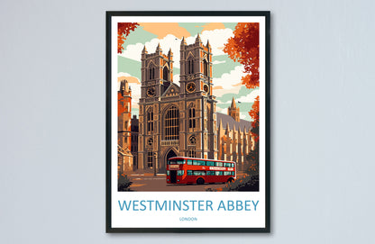 Westminster Abbey Travel Print Wall Art Westminster Abbey Wall Hanging Home Décor London Gift Art Lovers Westminster Abbey Art Lover Gift