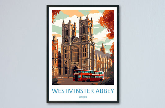 Westminster Abbey Travel Print Wall Art Westminster Abbey Wall Hanging Home Décor London Gift Art Lovers Westminster Abbey Art Lover Gift